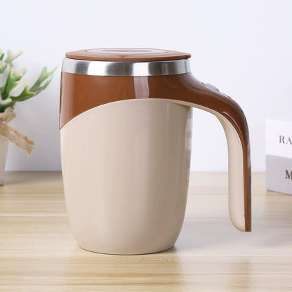 Lazy Coffee Mixing Cup, Automatic Stirring Cup, Magnetic Rotation Milk Frother, Electric Mug, 304 Stainless Steel Cup, Convenient Coffee Mixer.
