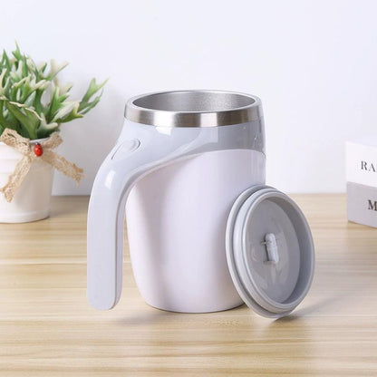 Lazy Coffee Mixing Cup, Automatic Stirring Cup, Magnetic Rotation Milk Frother, Electric Mug, 304 Stainless Steel Cup, Convenient Coffee Mixer.