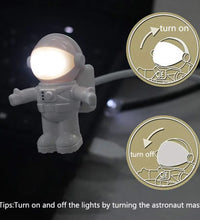 Portable USB Powered Night Light Astronaut Shape Reading Desk Lamp DC 5V LED Light for Computer Laptop PC Lighting Space Lovers