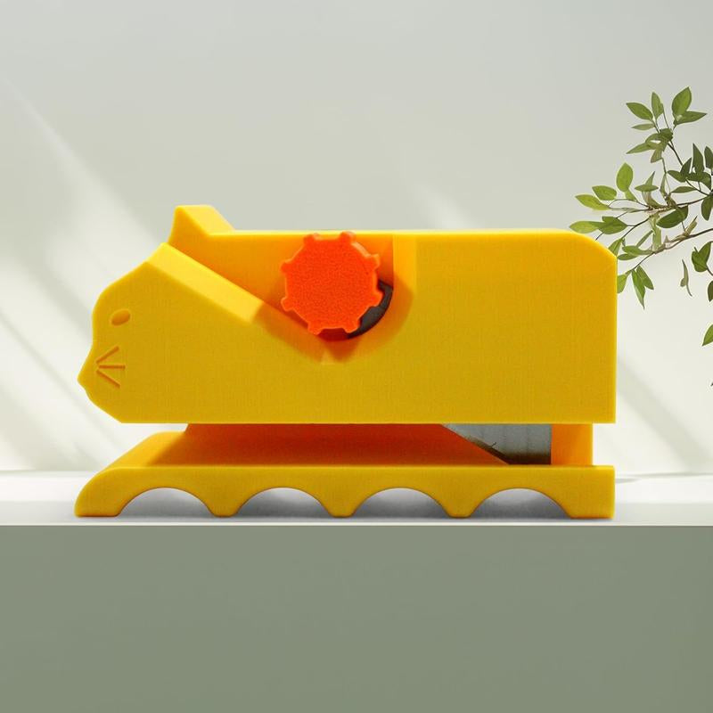 Cardboard Cutter, 3D Printed Handheld Tool, DIY Cat Design, Cardboard Recycling Tool, Holiday Cardboard Cutting Machine, Compact and Efficient Cutter.