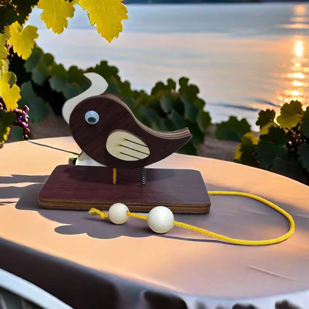 Woodpecker Doorbell Wooden Handmade Creative Door Bell Homestay Room Decor Decoration Accessories DIY Artistic Home Decor Gift