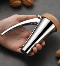 Zinc Alloy Walnut Nutcracker - Multifunctional Nut Shelling Tool with Clip and Funnel Design for Efficient Nut Shelling