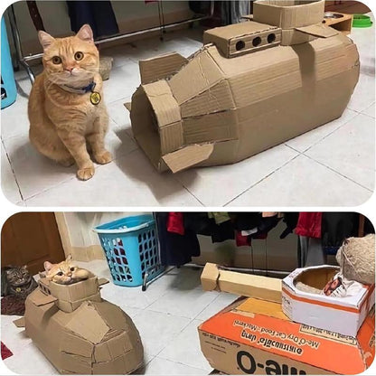 Cardboard Cutter, 3D Printed Handheld Tool, DIY Cat Design, Cardboard Recycling Tool, Holiday Cardboard Cutting Machine, Compact and Efficient Cutter.