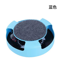 Interactive Pet Toy Turntable with Roller Mouse - Intelligence Training and Fun Scratch Pad