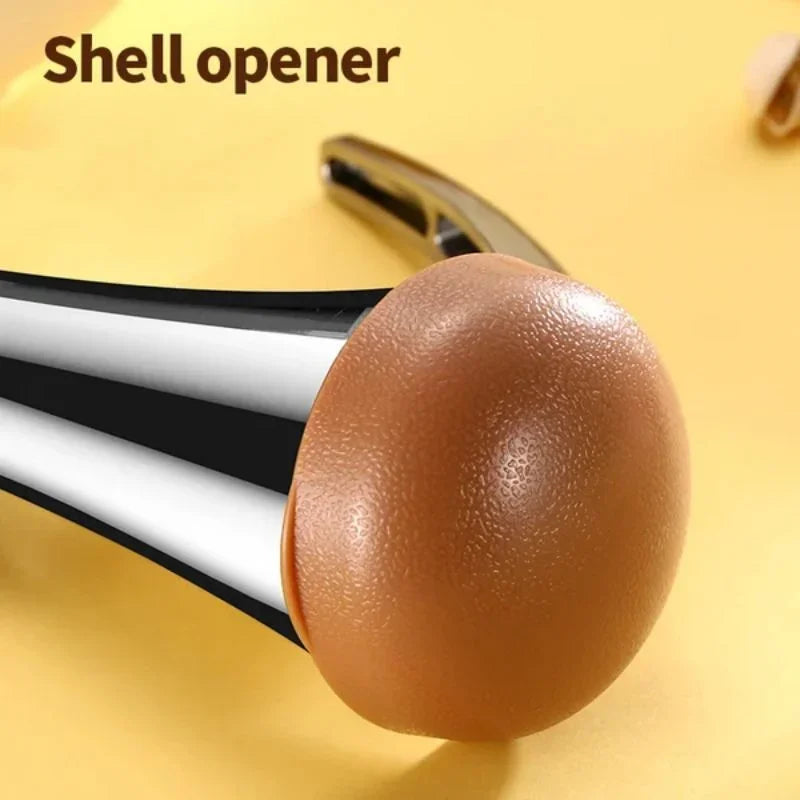 Zinc Alloy Walnut Nutcracker - Multifunctional Nut Shelling Tool with Clip and Funnel Design for Efficient Nut Shelling