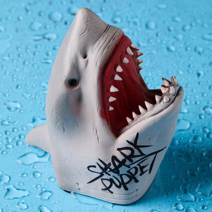 Limited Edition Shark Puppet, Autographed Collectible, Rare Shark Puppet, Signed Memorabilia, Exclusive Shark Toy, Collectible Puppet for Fans.