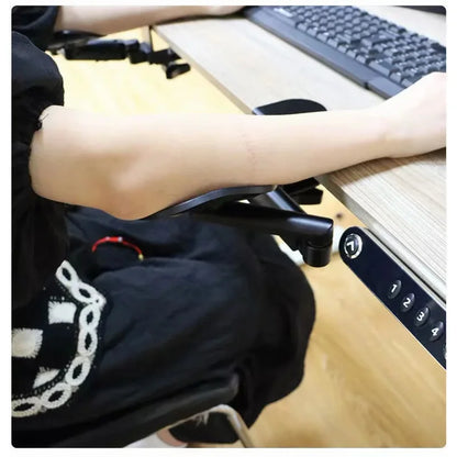 New Metal Ergonomic Arm Rest - Adjustable Mouse Hand Desk Support for Computer, Home, and Office