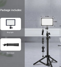 LED Photography Video Light Panel - Photo Studio Lamp Kit with Tripod Stand and RGB Filters for Shooting, Live Streaming, and YouTube