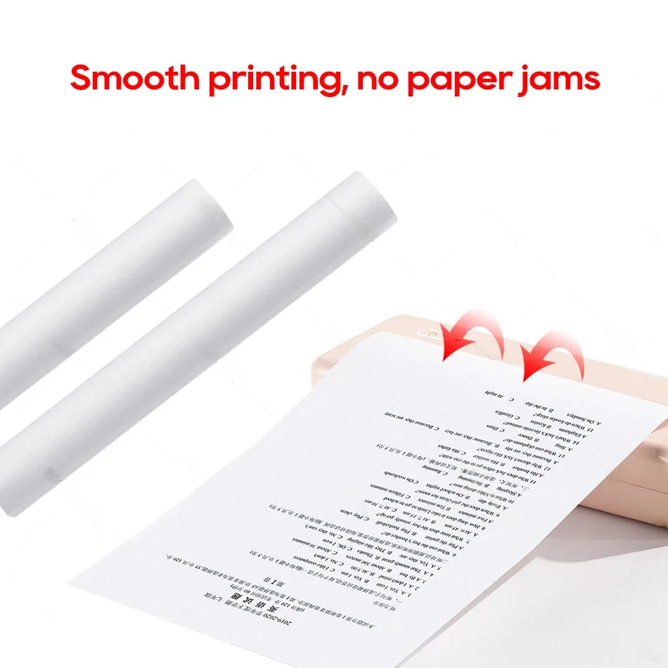 A4 Thermal Printer Paper Roll A4 Width Paper BPA Free 2 4 6 10 Rolls for HPRT MT810 Thermal A4 Portable Machine Maker Official