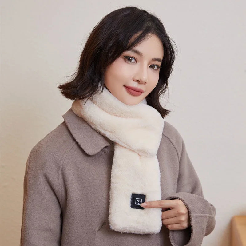 Winter Motorcycle Heating Scarf - 3-Temperature Adjustable USB Rechargeable Electric Neck Warmer