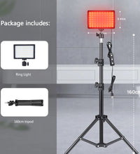 LED Photography Video Light Panel - Photo Studio Lamp Kit with Tripod Stand and RGB Filters for Shooting, Live Streaming, and YouTube