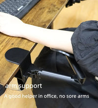 New Metal Ergonomic Arm Rest - Adjustable Mouse Hand Desk Support for Computer, Home, and Office