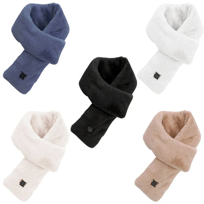 Winter Motorcycle Heating Scarf - 3-Temperature Adjustable USB Rechargeable Electric Neck Warmer