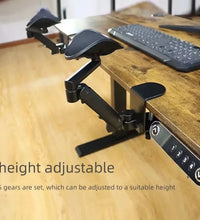 New Metal Ergonomic Arm Rest - Adjustable Mouse Hand Desk Support for Computer, Home, and Office