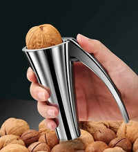 Zinc Alloy Walnut Nutcracker - Multifunctional Nut Shelling Tool with Clip and Funnel Design for Efficient Nut Shelling