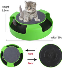 Interactive Pet Toy Turntable with Roller Mouse - Intelligence Training and Fun Scratch Pad