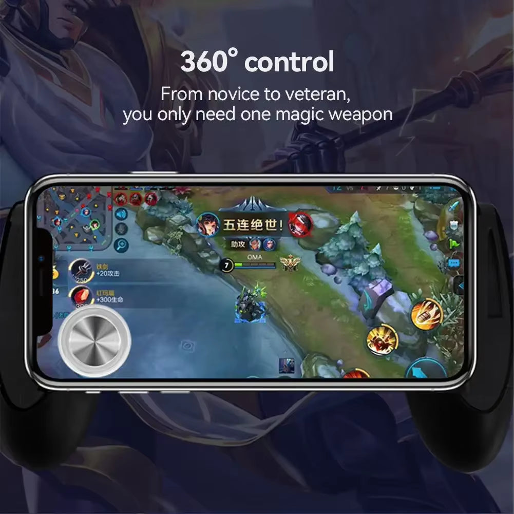 Pro-Gamer Mobile Game Joystick - Metal Button Controller for iPhone & Android