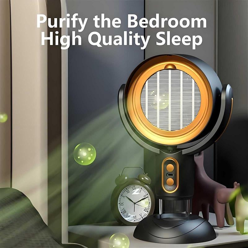 Portable Smoke Purifier Fan, USB Rechargeable Air Cleaner, Smoke Removal Device, Household Appliance, Ideal for Home, Kitchen, Living Room, Bedroom.