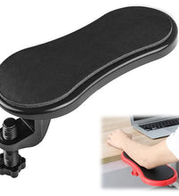 Computer Arm Rest for Desk Adjustable Ergonomic Wrist Rest Support for Keyboard Armrest Extender Rotating Mouse Pad Holder