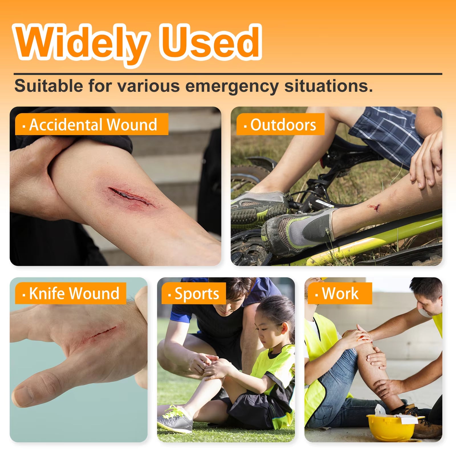 "CARBOU 2PCS Zipper Painless Wound Closure Device - Suture-Free Emergency Laceration Kit"